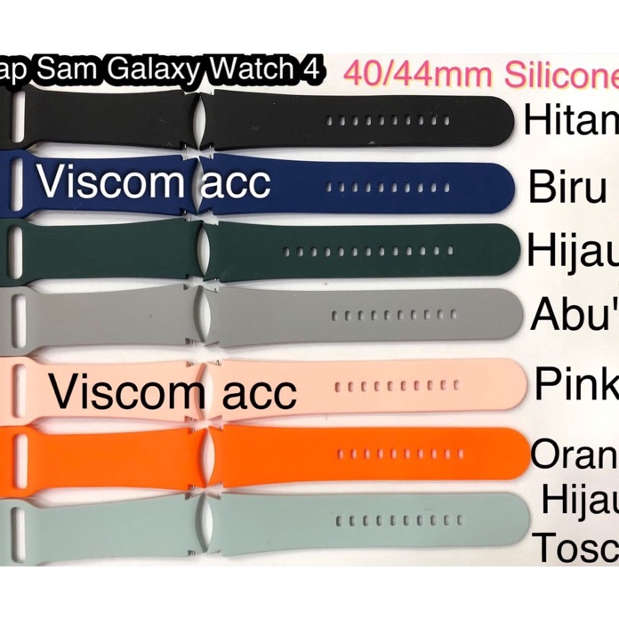 Ready Stock.. Strap Samsung galaxy watch 4 40/44mm || Tali jam silicone watch 4.