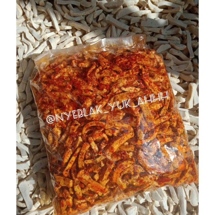 

➺➩⋆❀ COD basreng baso goreng Basreng stik pedas basreng kering cabe asli daun jeruk 1kg Ready Stok