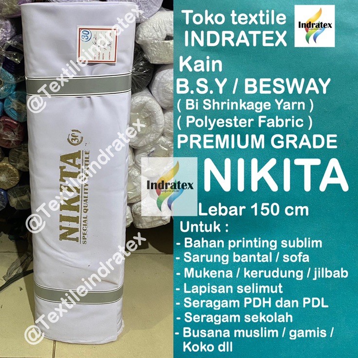 Ready Stock ( per setengah meter ) KAIN CRAFT BSY BESWAY HIGH TWIST POLYESTER PRINTING SUBLIME PREMI
