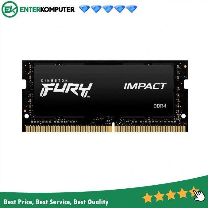 SALE Kingston Fury Impact SO-DIMM DDR4 8GB PC25600 Single Channel Termurah