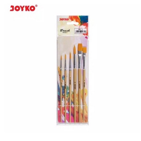 

Ready➶ TKPQH JOYKO SET BR-5 Brush Kuas Lukis Isi 6 Acrylic Cat Air Minyak Gambar Paint Painting Sapu Flat Round Melukis Kuas Saput Lukisan Kanvas Canvas Pewarna Warna Warni Drawing Kit Perlengkapan Prakarya Kerajinan Craft Crafting Art Seni Kesenian Tri