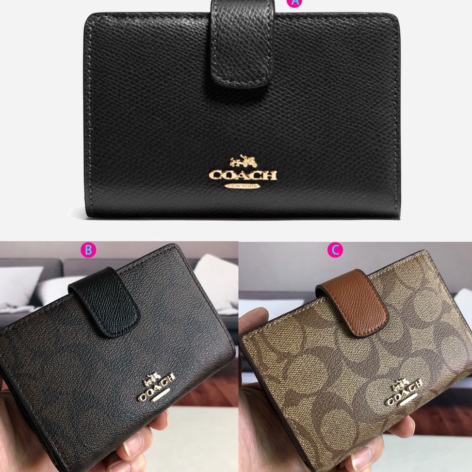 PALING DIMINATI (SameDay Grab) 53562 53436 COACH Ladies folding purse card bag pocket wallet