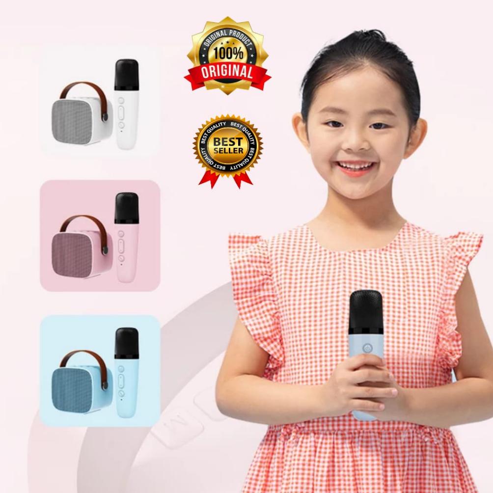 Bayar ditempat Speaker Karaoke Bluethoot Bass P2 Microphone Premium smgk1