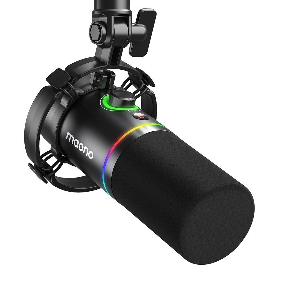 Bayar ditempat Maono PD200X Podcast Dynamic Microphone USB/XLR Dual Mode Microphone Podcast Mic RGB 
