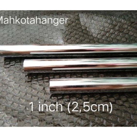 Terlaris Pipa Bulat Besi Chrome 100cm (1meter) Ⓜ