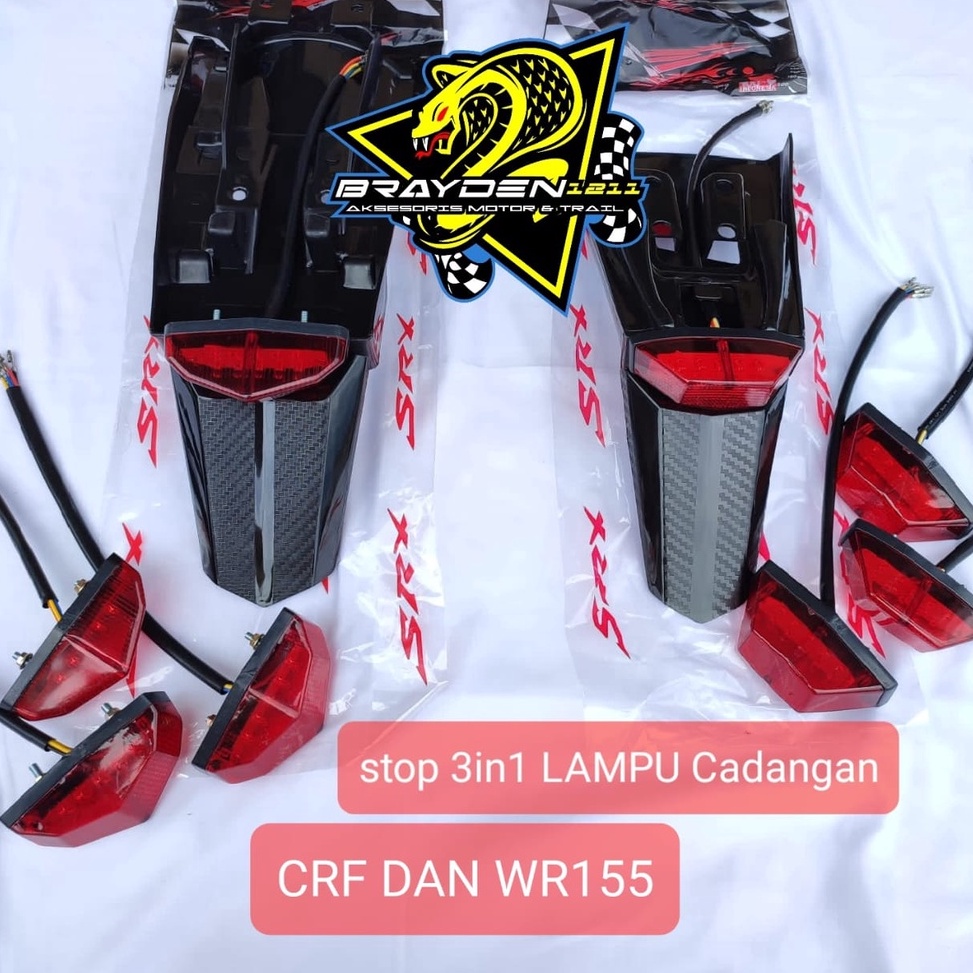 MURAH BANGET LAMPU STOP 3IN1 CRF/LAMPU STOP 3IN1 WR155/STOP LAMP CRF WR155 SRX/STOP LAMP 3IN1 CRF WR