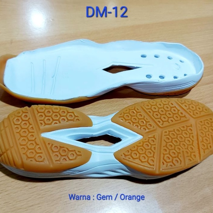 Sol / Outsole Sepatu Badminton polos (Phylon + Rubber/Karet Mentah) ✢tlh⋆