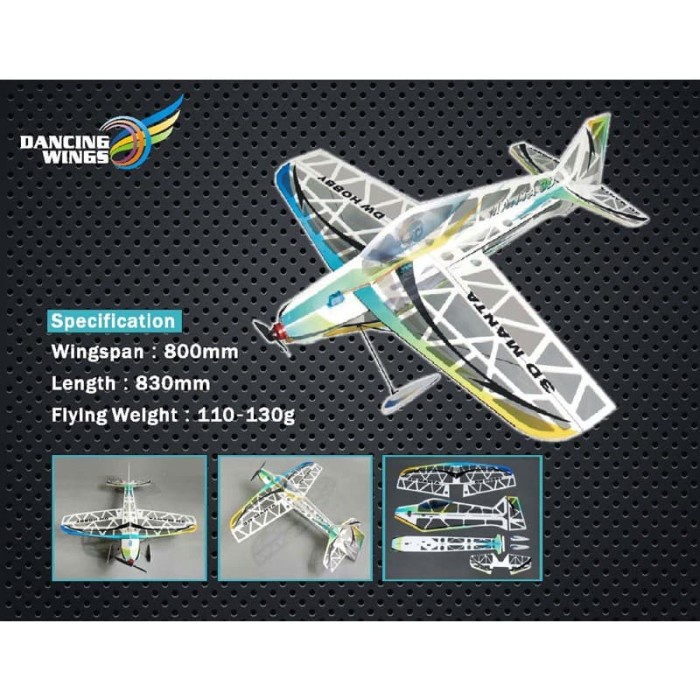 Bestseller Rc Pesawat 3D Manta Depron Pnp