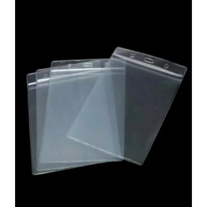 

Plastik Name Tag ID card Ukuran 12x17cm berdiri. Isi 100 pcs