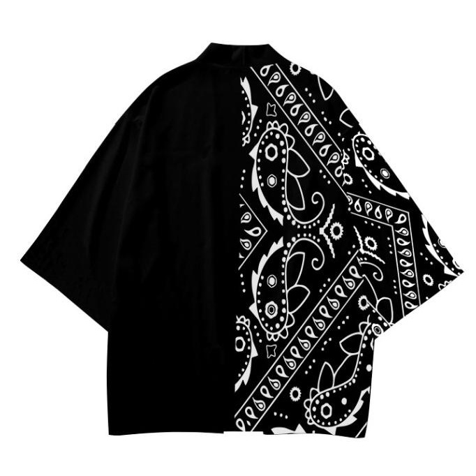 KIMONO PRIA WANITA-CARDIGAN PRINT-Batik abstrak