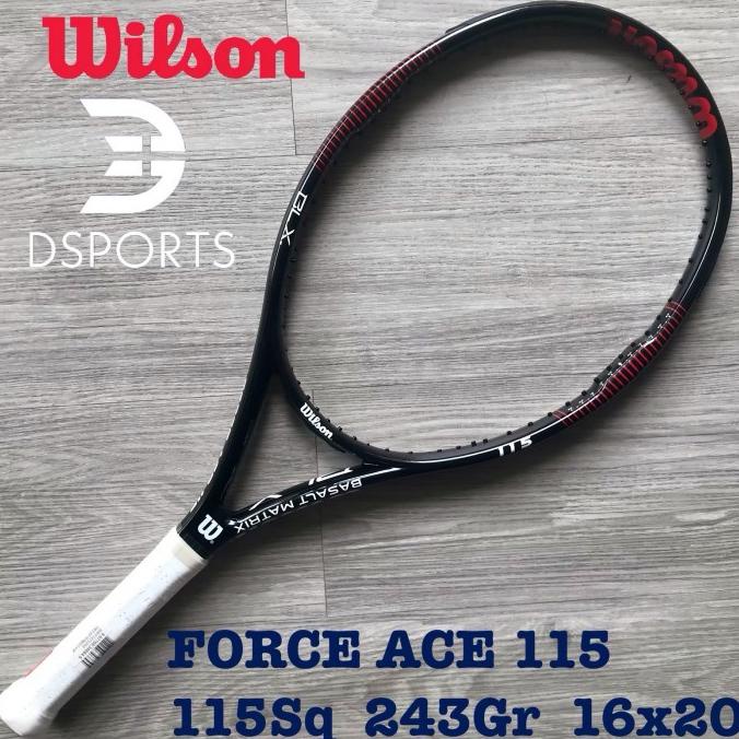 WILSON FORCE ACE 115 243 GR ( RACKET TENNIS TENIS RAKET ) ORIGINAL FILACOUNTER:SIMATUPANG