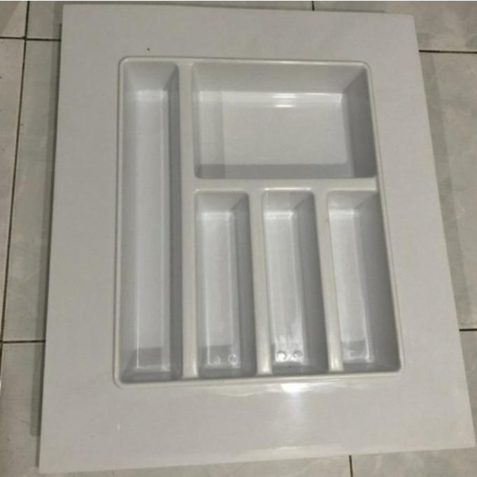 tempat sendok laci putih / sekat laci / sendok garpu kitchen set