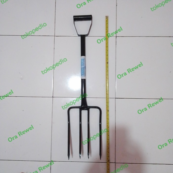 Terlaris Garpu Tanah 4 Mata - Garpu Injak - Sekop - Garpu Tanah Gagang Besi