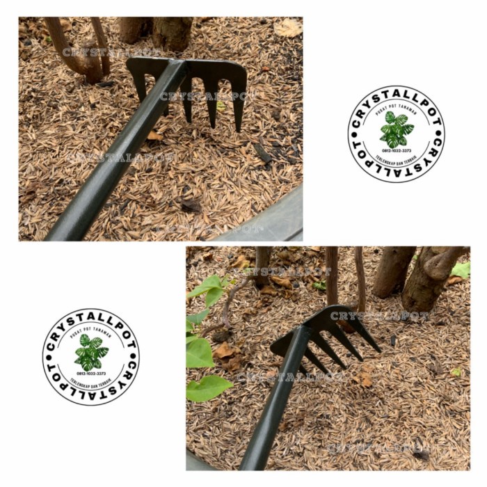 Terlaris Garpu Besi Gagang Kayu Untuk Garukan Tanah Berkebun - Garpu Tanah