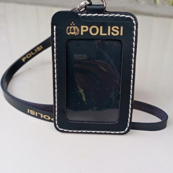 

tali gantungan name tag id card logo polisi