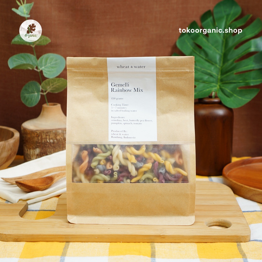 

Wheat And Water Pasta Gemelli Rainbow X 450Gr