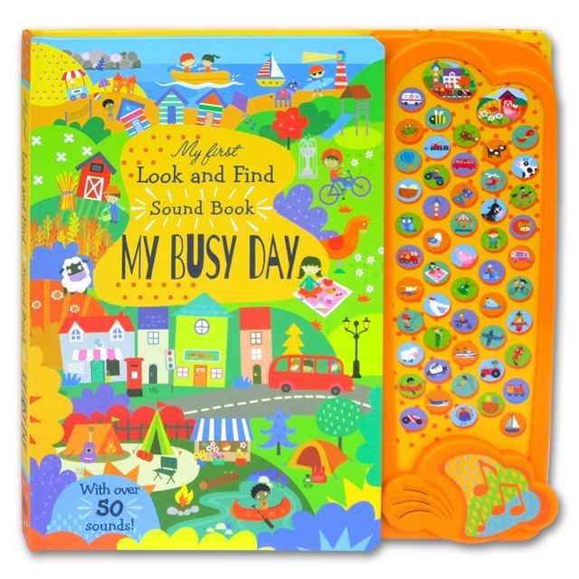 

Busy Day look and find sound book buku cerita aktivitas anak 50 suara