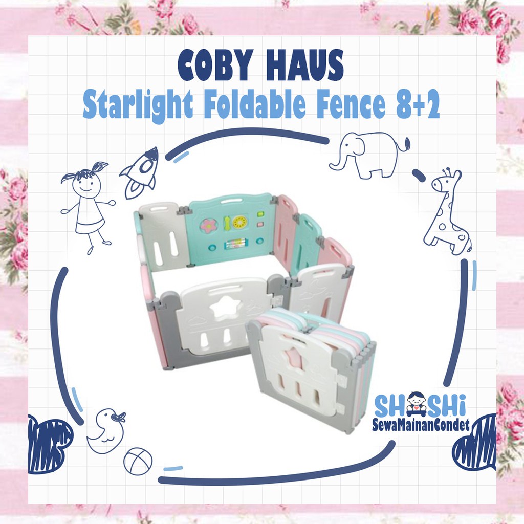 UZQ SEWA COBY HAUS FOLDABLE FENCE / SEWA BABY FENCE / SEWA PAGAR BAYI NR4