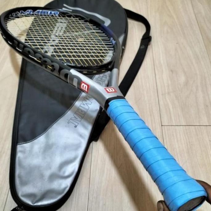 RAKET TENIS WILSON HAMMER H4 CARBON MATRIX BEKAS MASIH BAGUS SIAP SMAS FILACOUNTER:SIMATUPANG