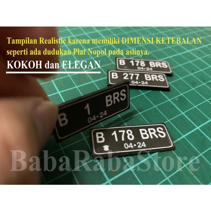 PROMO PLAT NOMOR RC CAR ADVENTURE (TRAXXAS TRX TRX4 AXIAL SCX RC4WD BODY) TERMURAH