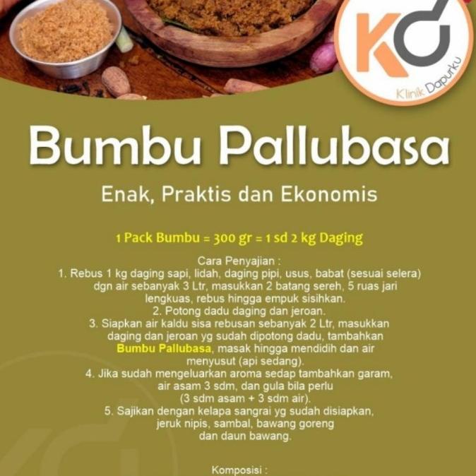 

Bumbu Pallubasa Makassar Instant Siap Masak