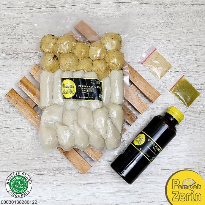 

Pempek Kecil Paket Frozen 30 Pcs + Cuko 250mL - PEMPEK ZERIN