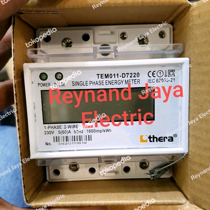 Kwh Meter 1 Phase Thera Tem011-D7220 560A Direct Tanpa Ct