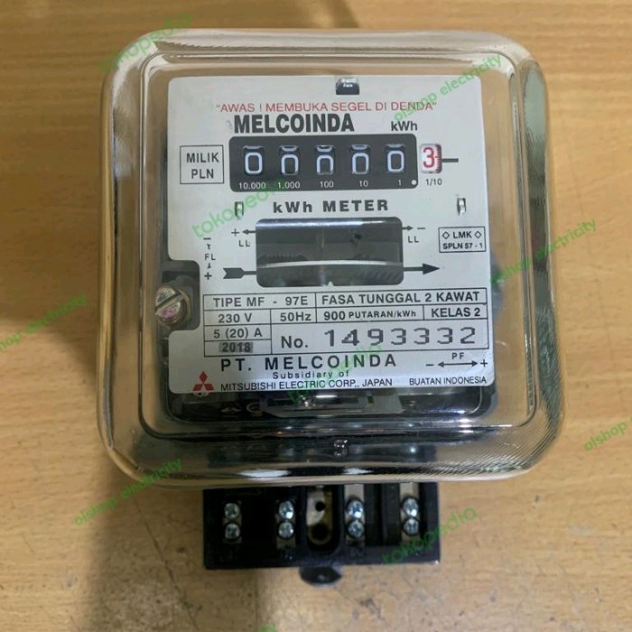 Kwh Meter 1 Phase Melcoinda 5 20 Pascabayar