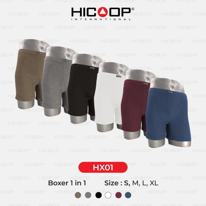 Hicoop Celana pendek polos pakaian dalam HX-01