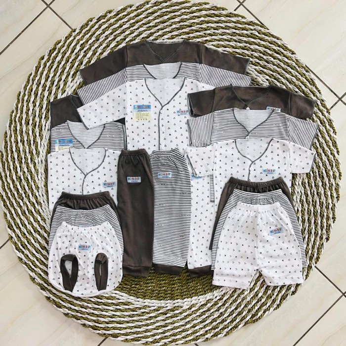 baju bayi Paket Baju Bayi Newborn Mozha Baby 0-6 Bulan Kado Lahiran / Gift Set - Mozha Abu(M1I8) baj