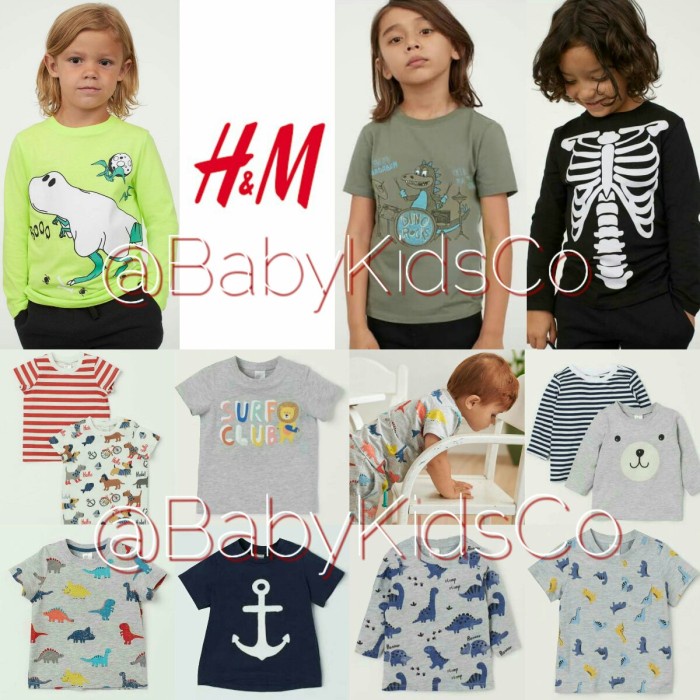 baju bayi KAOS HNM BAYI ANAK LAKI H & M TEE TSHIRT BABY BOY KAOS HM BAJU ANAK(A0O7) baju bayibaju ba