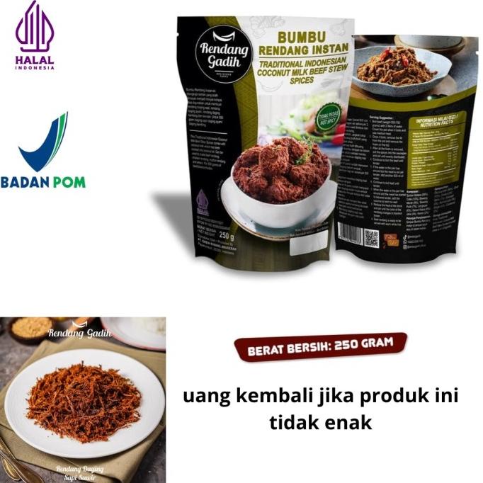 

Bumbu Rendang Instan - Rendang gadih siap makan