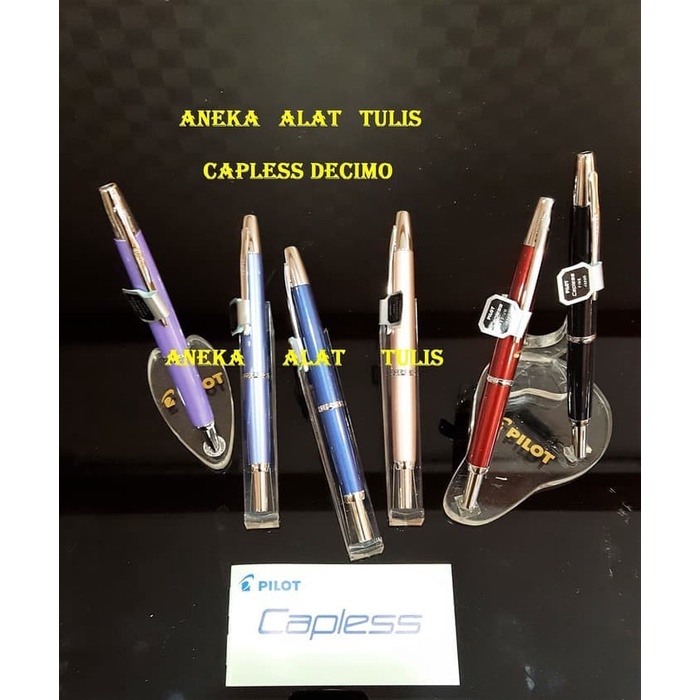 

Terlaris Pilot Capless Decimo Fountain Pen / Vanishing Point / Pena Fct-1500Rr