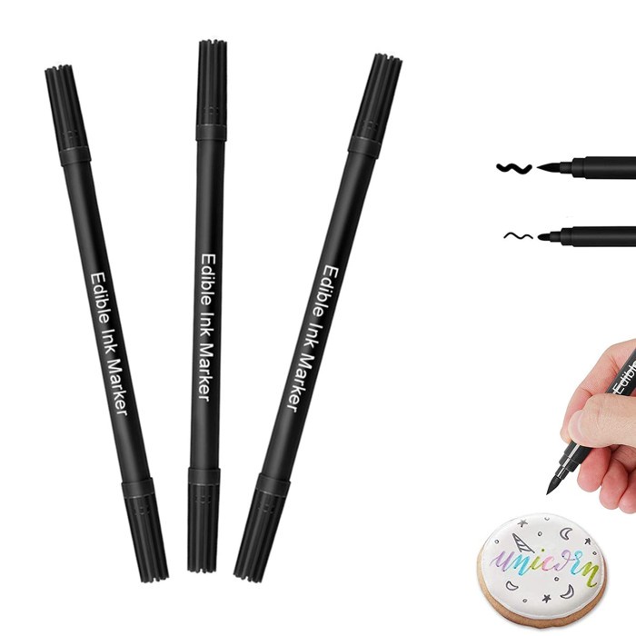 

Terlaris Edible Pen Black 2 Pcs / Foodwriter Decorating Pen