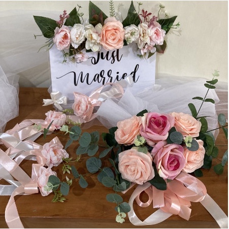 Terlaris Hiasan Bunga Mobil Pengantin, Bunga Mobil Pengantin Mini