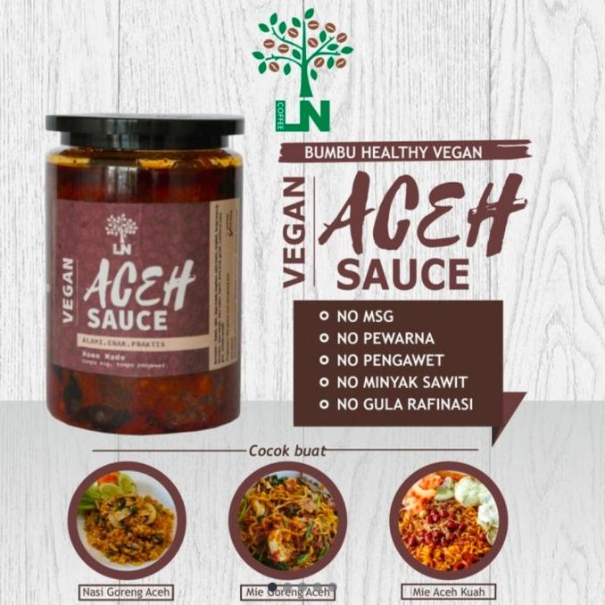

Premium Vegan Mie Aceh Sauce / Bumbu Aceh Instant Sehat netto 250 gr - pedas sedang