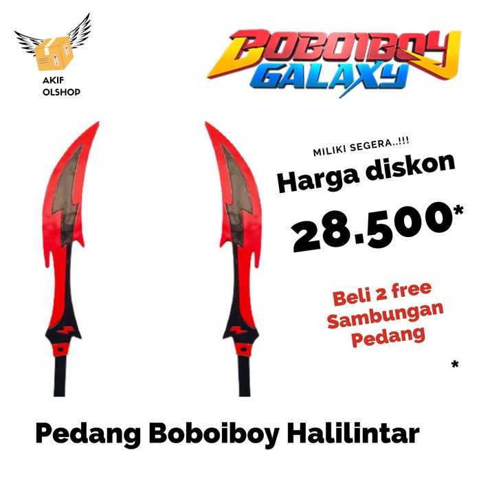 Terlaris Pedang Mainan Boboiboy Halilintar