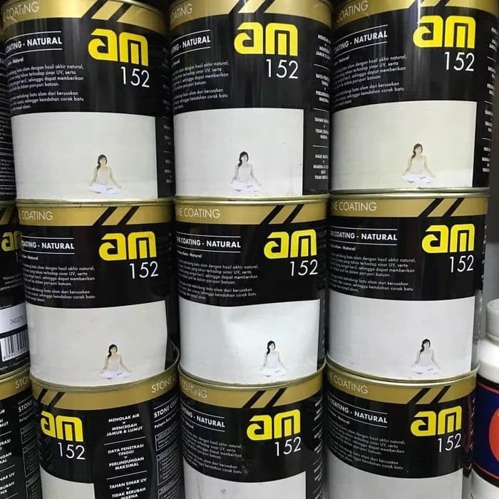 Terlaris Cat Pelapis Batu Alam Vernis Am 152 Am152 Stone Coating Natural (Doff)
