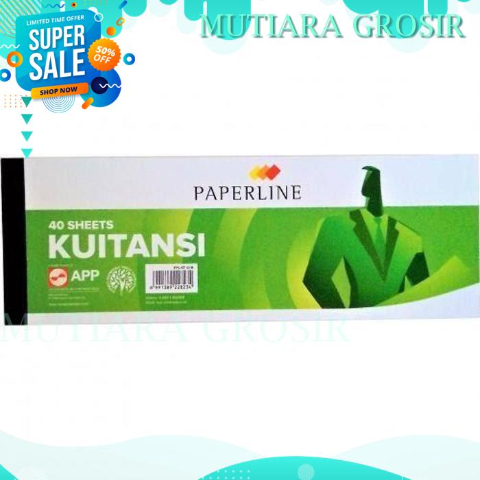 

KUITANSI PAPER LINE UKURAN SEDANG ISI 40 SHET !!