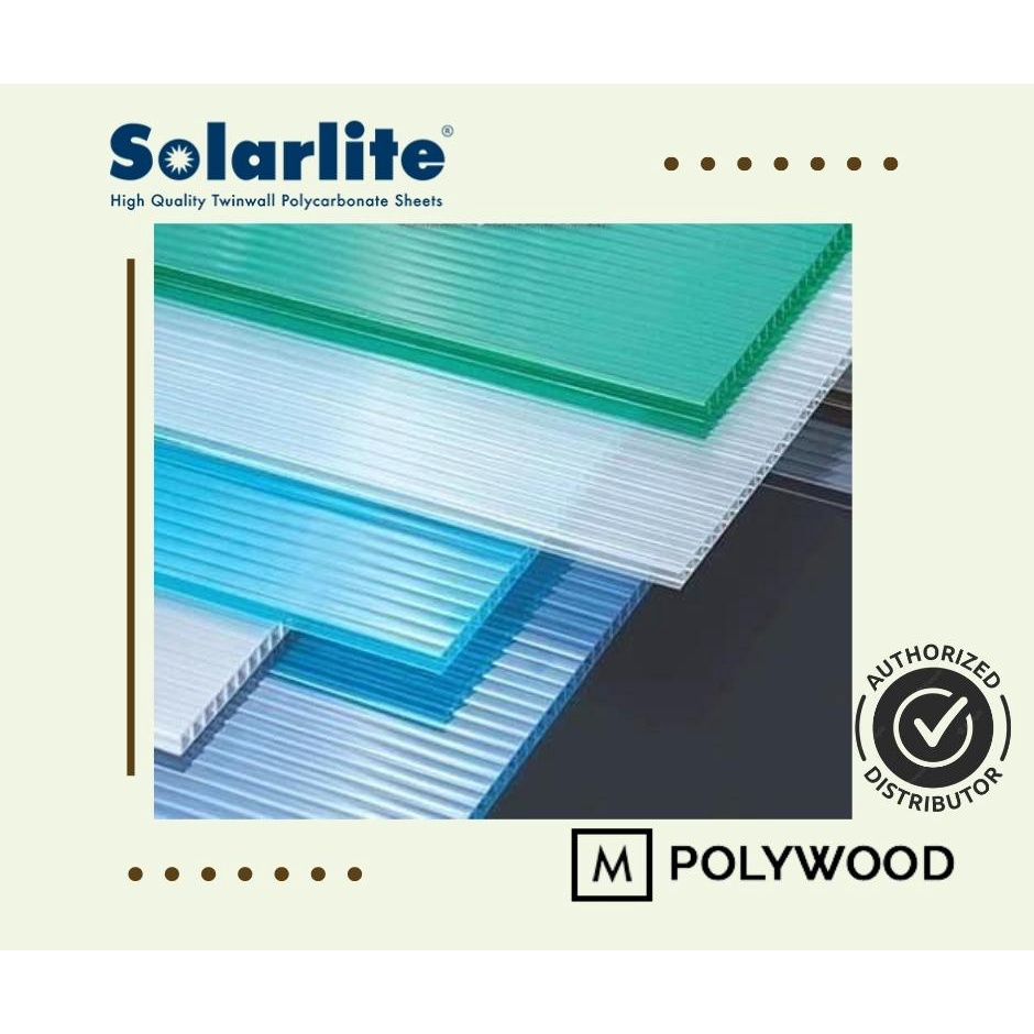 Solite 4 mm X 2100mm X 11800mm Atap Polycarbonate