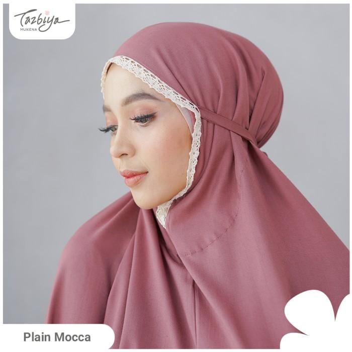 MUKENA TAZBIYA DEWASA PREMIUM JUMBO RENDA PLAIN