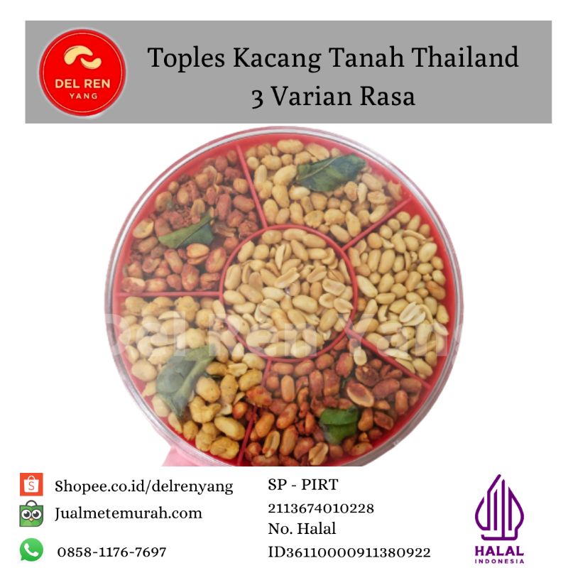 

Toples Kacang Tanah Thailand 3 Rasa