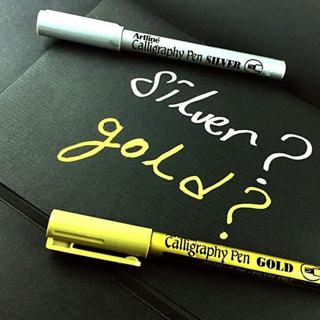 

ARTLINE CALLIGRAPHY PEN GOLD & SILVER EK 993 XF