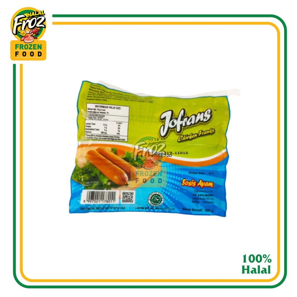 

Sosis Ayam Jofrans 300 Gram High Quality HFPRS