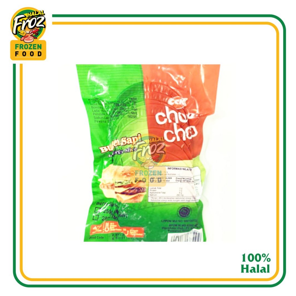 

Beef Burger Daging Sapi isi 10pcs 250gr Chop Chop HFPRS