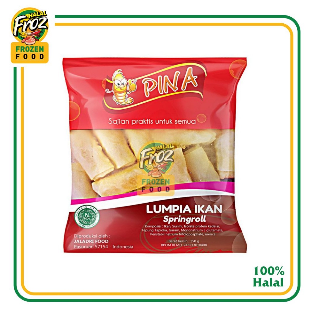 

LUMPIA IKAN PINA 250 gram HFPRS