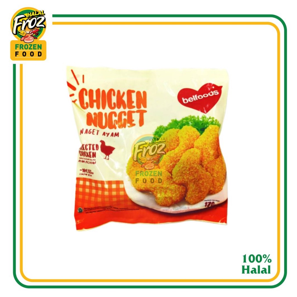 

Naget Ayam Chicken Nugget Belfoods 10rb an 170 gram HFPRS