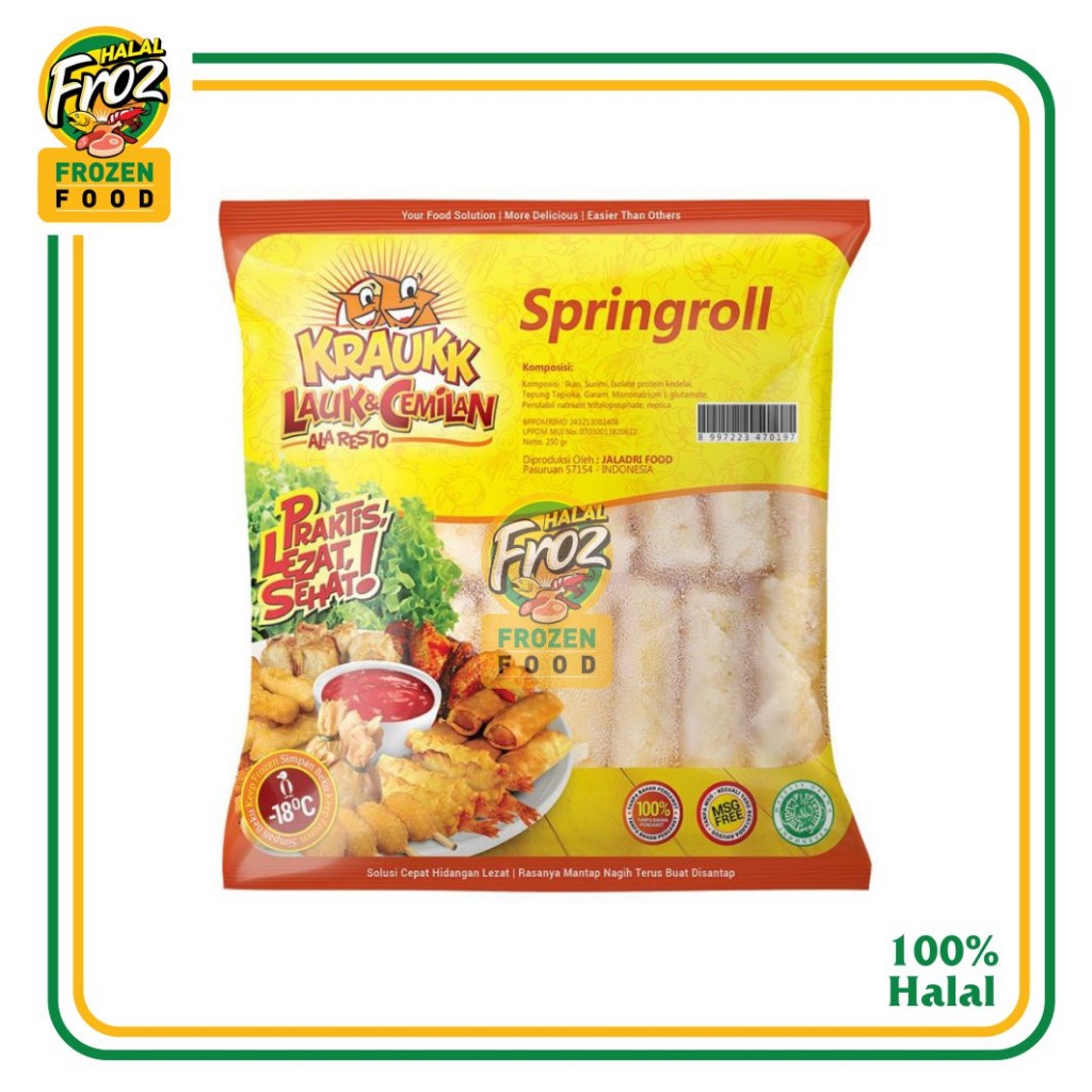 

SPRINGROLL KRAUKK 250 gram HFPRS