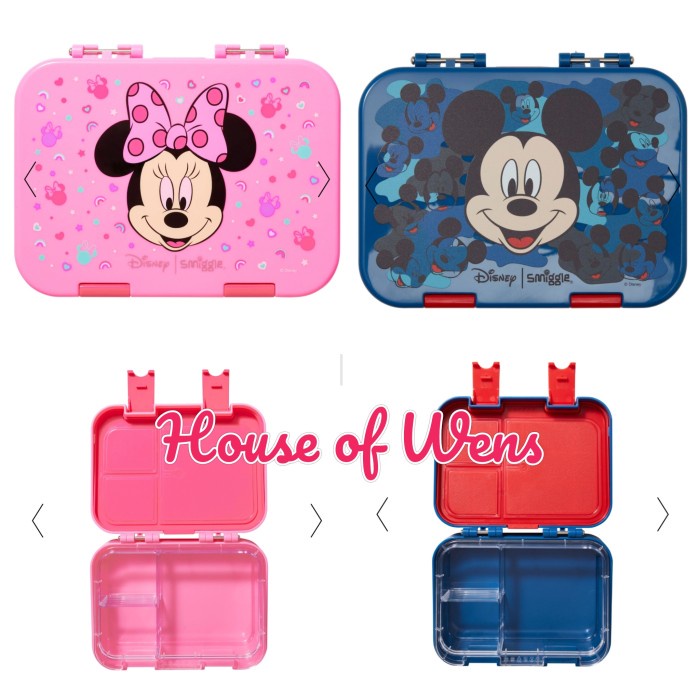 SMIGGLE MINNIE & MICKEY MOUSE BENTO SMALL LUNCHBOX ORIGINAL