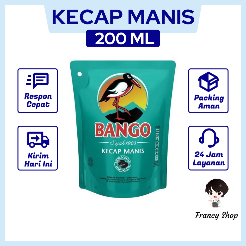 

Kecap Manis Bango Refill 200 ml